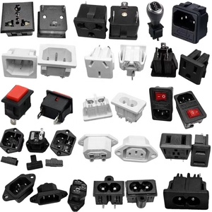 C13 C14 C19 C20แผง Mount EU UK US AU มาตรฐาน Outlet Inlet IEC PCB Mount AC Power Socket