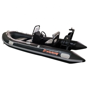 เรืออลูมิเนียมแบบ12ft 13ft กึ่งแข็งเรืออะลูมิเนียม390แบบคู่ความเร็วสูง - Product Image 2