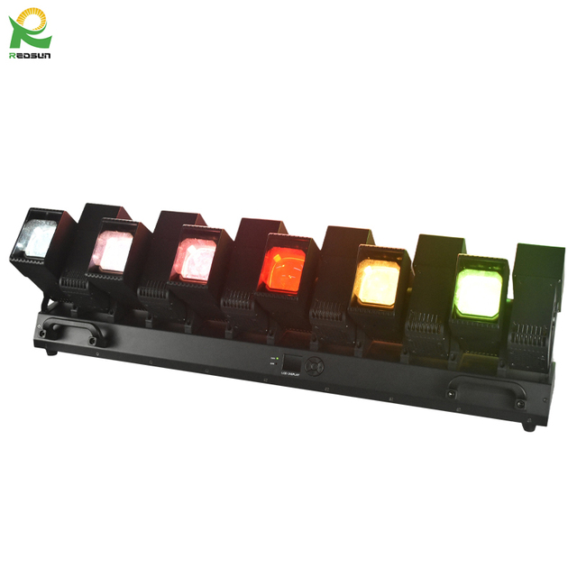Redsun 1000W 12*60W RGB DMX Beam Bar 3-in-1 LED Moving Head Wash Beam Light 18CH/67CH IP33 for Theme Park DJ Nightclub