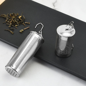 Infuseur à thé en acier inoxydable à mailles fines, <span class=keywords><strong>2</strong></span> tailles, avec chaîne de suspension pour tasses et théières - Product Image 4