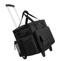Sac de transport d'outils détachable à roulettes, 4 roues, léger, durable, écologique, base de chariot séparable, tissu Cordura, grande capacité