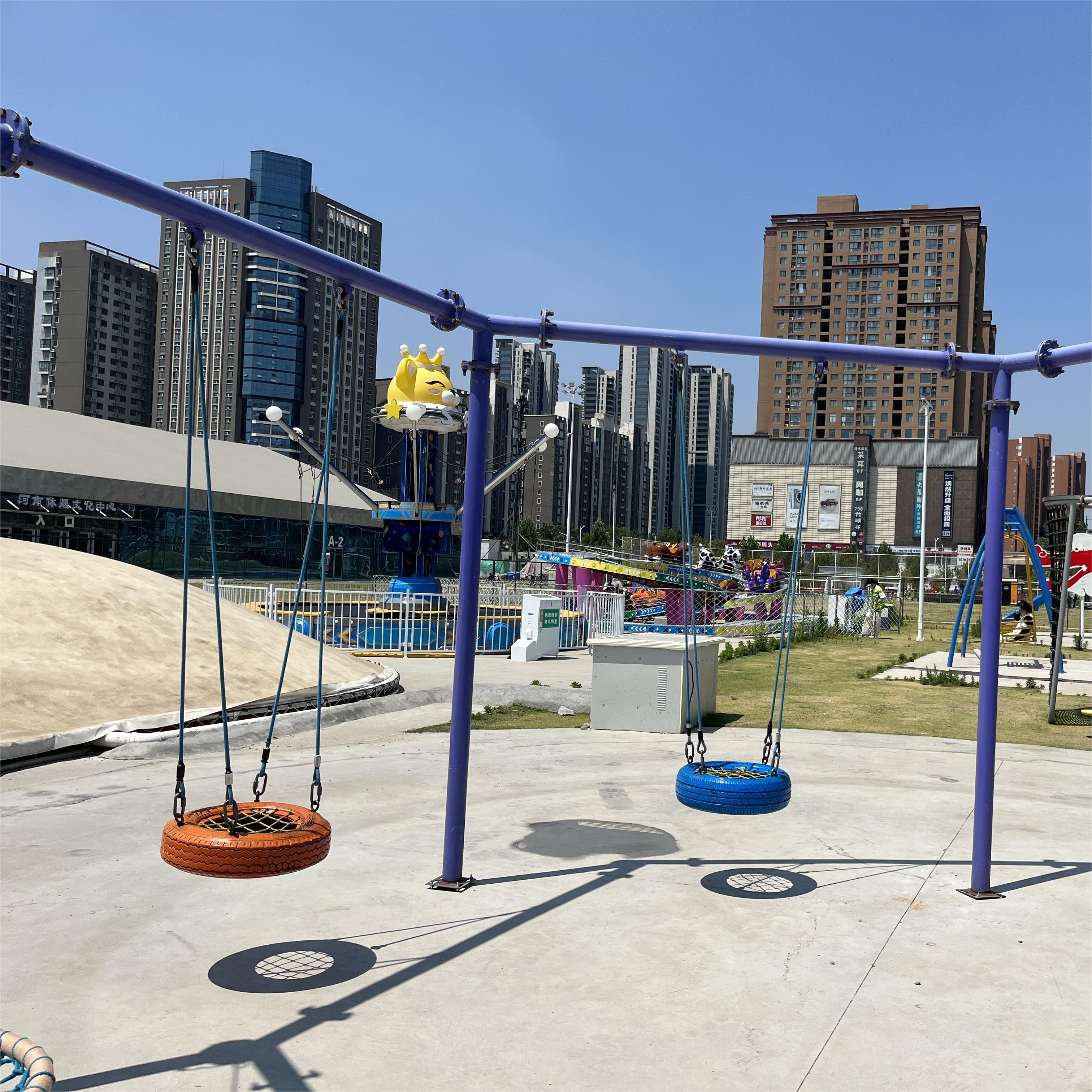 China Factory Cheap Other Amusement Park Facilities Patio Swings Seesaw Outdoors Play Ground Kids Slides and Swing Play