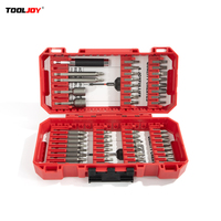 Jeu de 53 embouts de visseuse à chocs en acier S2, kit de tournevis magnétique hexagonal 1/4 pouce, logo OEM personnalisé disponible pour outils électriques