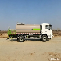 Camion-citerne à eau diesel SHACMAN de 18 tonnes avec transmission manuelle, transmission 4x2, Euro 5, véhicule de pulvérisation pour l'aménagement paysager