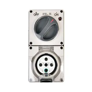 AS/NZS Australia standard durable industrial switch socket 5pin 50 amp electrical industrial switches and sockets