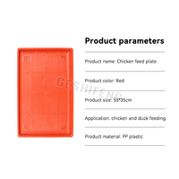 Équipement de ferme Volaille Mangeoires de poulet en plastique Plaques de plateau d'alimentation en plastique Bac d'alimentation