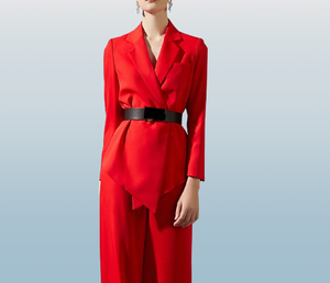 Bureau porte pour dames Slim Costumes Femme Bureau mousseline de soie pantalon costumes personnalisation Production - Product Image 6