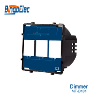 Bingoelec — interrupteur modulaire avec touches et prise en verre, pour bricolage, panneau en verre, Standard UK/EU