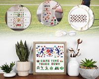 Étiquettes personnalisées anti-rayures et imperméables en vinyle et PET pour gobelets en verre 3D, idéales pour le football