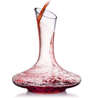 Carafe à vin classique transparente avec logo personnalisé, créative, pour bar à vin, avec long col, carafe à vin rouge