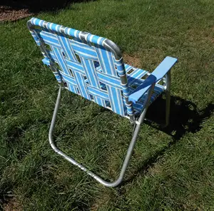 OEM Lightweight Portable Fold Web Lawn Chair Outdoor Wicker Jumbo Rattan Beach Chair