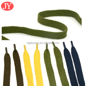 Lacet plat en coton dentelle de chaussure en coton plat DTM couleur Jiayang lacet de chaussure 110cm - Product Image 2