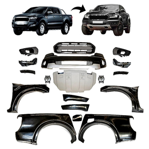 Auto voiture pare-chocs avant Grille large visage lifting Conversion Kit carrosserie pour <span class=keywords><strong>Ford</strong></span> <span class=keywords><strong>Ranger</strong></span> T7 <span class=keywords><strong>T8</strong></span> mise à niveau vers Raptor 2016-2019 - Product Image 1