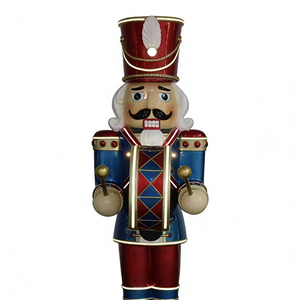 Soldier Beating Drums <b>with</b> Both Hands <b>with</b> 5 <b>Lights</b>, 12 <b>Light</b> Strips, Music and 6-Hour <b>Timer</b> - Product Image 1