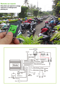 Accesorios para Motocicleta con Pantalla LCD Bidireccional y Respuesta en Tiempo Real, Tecnología Antirrobo para Arranque y Parada del Motor, Alarma Bidireccional para Motocicleta - Product Image 6