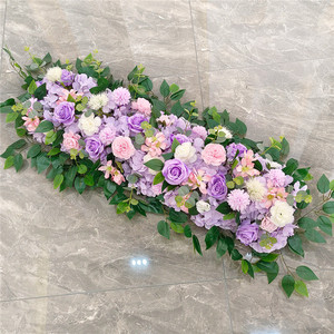 Composizione Floreale Artigianale per Matrimoni, Decorazione per Tavoli e Sfondi, Fiori di Seta Rossi, Bianchi e <span class=keywords><strong>Rosa</strong></span> per Eventi e Mostre - Product Image 4