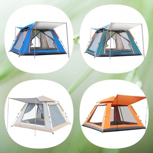 Carpa de Camping Automática para una Persona, de Oxford y Fibra de Vidrio, Impermeable y con Protección Solar, Portátil, para las Cuatro Estaciones - Product Image 3