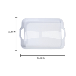 Vassoi Rettangolari Bianchi in <span class=keywords><strong>Plastica</strong></span> per Sublimazione con Manici, Ideali per Cibo, Frutta, Dessert e Feste - Product Image 4