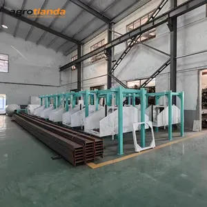 50TPD usine de farine de blé machine de traitement des grains moulin à farine automatique machine de broyage de farine de blé avec silo
