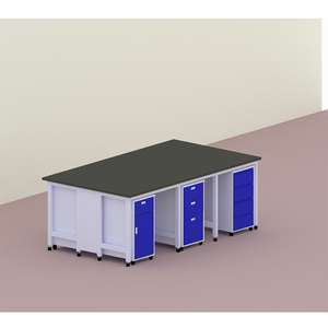 ラボベンチ商用テーブルワークベンチとコーナー歯科ラボベンチワークステーション化学可動ラボキャビネット - Product Image 6