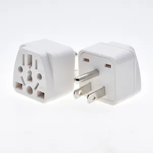 Grounding USA Type B plug world 150 countries universal international travel power plug adapter