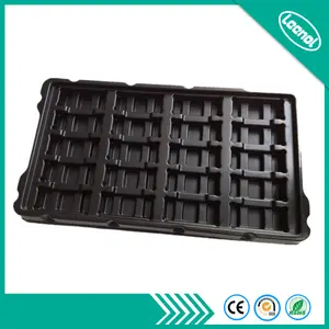 LeenolOEM ODM Custom PS Thick Large Blister ESD Cell Parts Thermoforming Vacuum Forming Thick Plastic Tray Plastic Products