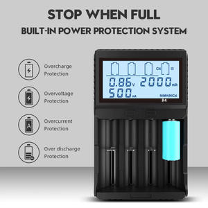 ポータブル電気充電器4スロットEU標準ABSソケット18650トリプルAダブルリチウムLifepo4 <span class=keywords><strong>1.2V</strong></span>電圧電池 - Product Image 2