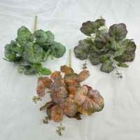 YL Kunstmatige Hibiscus Bladeren Zijden Bloemen Woonkamer Bloemdecoratie Huis Bruiloft Decoratie Kunstplanten Groen Decoraties