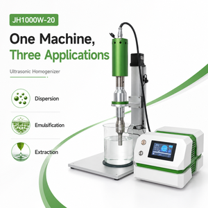 Sonda homogeneizadora ultrasónica de 1000W Mezcladores de alimentos Máquina de ultrasonido de aceite Mezclador portátil con soporte eléctrico - Product Image 1