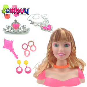Jouets pour filles, poupée à tête de mannequin demi-corps, jeu de simulation, <span class=keywords><strong>maquillage</strong></span> - Product Image 1