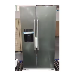 <span class=keywords><strong>Réfrigérateur</strong></span> encastré 90cm 501L <span class=keywords><strong>avec</strong></span> machine à <span class=keywords><strong>glaçons</strong></span>, système de dégivrage <span class=keywords><strong>automatique</strong></span>, <span class=keywords><strong>réfrigérateur</strong></span> 342L + congélateur 159L, gris - Product Image 1