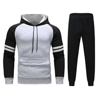 Nouvel ensemble de chandails rayés de couleur d'automne et d'hiver pour hommes de sport et de fitness