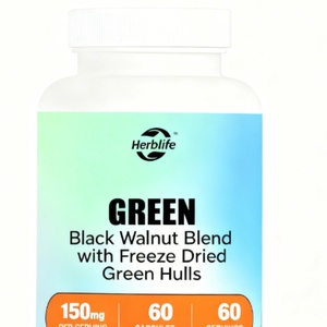 OEM/ODM Private Label Green Black Walnut <b>Blend</b> Dietary Supplement with Natural Walnuts Supports a Healthy Intestinal Environment - Product Image 1