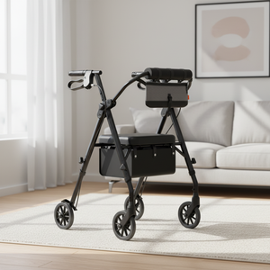 Carrito de Compras con Ruedas para Personas Mayores, Andadera Plegable con Cesta de Almacenamiento, Ayuda para la Movilidad, Venta al por Mayor OEM Mateside - Product Image 6