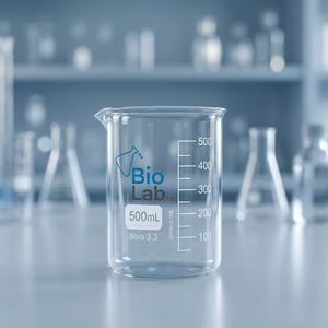 Bécher gradué en verre BIOLAB, tasse de mesure de laboratoire, récipient de laboratoire chimique - Product Image 1