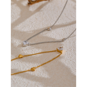 JINYOU 5086 Set <span class=keywords><strong>di</strong></span> Collana e Bracciale con Cuore in Zirconia Cubica Lucida, Set <span class=keywords><strong>di</strong></span> <span class=keywords><strong>Gioielli</strong></span> in Acciaio Inossidabile PVD per Donne, <span class=keywords><strong>Gioielli</strong></span> per <span class=keywords><strong>San</strong></span> <span class=keywords><strong>Valentino</strong></span> - Product Image 5