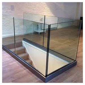 Ace ราวบันไดอลูมิเนียมบันไดในร่มแบบทันสมัยสำหรับใช้ในบ้านราวบันไดกระจกไร้กรอบสำหรับใช้ในบ้าน - Product Image 3