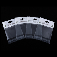 Sac d'emballage en PVC transparent auto-adhésif, pochette scellable transparente pour bijoux, cadeaux, petits articles, rangement
