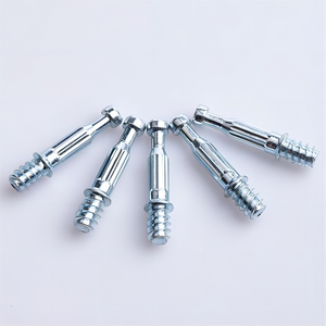 Углеродистая сталь 2-в-1 соединитель для шкафа Невидимый соединитель болт мебельная фурнитура Аксессуары соединитель для дюбеля винт - Product Image 2