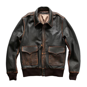 Verified Supplier Leather Jacket A2 Genuine Leather & Customizable