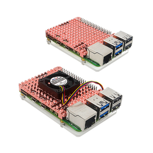 Factory Source <strong>Raspberry</strong> <strong>Pi</strong> 5 Electronic Accessory Optional PWM Fan Passive Active Cooling Heatsink Copper Acrylic Protection - Product Image 1