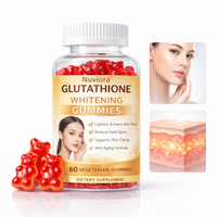 Gummies de glutathion à marque privée, supplément éclaircissant pour la peau, vitamine C, collagène, gummies de beauté, fabricant OEM ODM