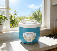 Autocuiseur Électrique Portable Multifonctionnel Antiadhésif de Type Cylindrique avec Minuteur Numérique Bleu pour Usage Domestique – Vente en Gros