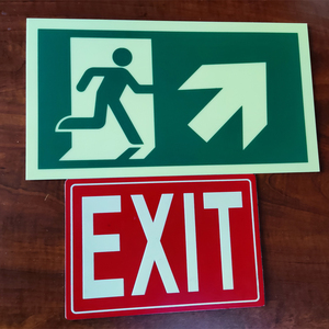 لافتة مضيئة في الظلام قابلة للتخصيص حسب الطلب، ملصق فلوري مخصص، علامة أمان - Product Image 4