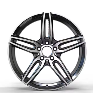 Rines de Aleación de Aluminio de 18 y 19 Pulgadas, 5x112, OEM, Doble Cinco Radios, Negro Brillante, Acabado Mecanizado, Aptos para AMG - Product Image 2