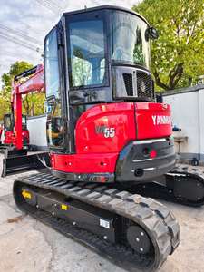 Miniexcavadora Yanmar Vio55 de 5.5 Toneladas con Cucharón de Excavación, Color Rojo, Maquinaria Usada para Movimiento de Tierras - Product Image 4