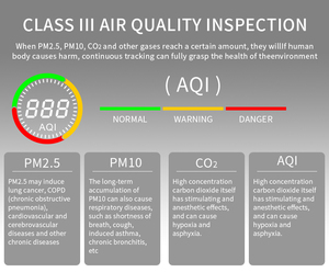 Pth-9a, best-seller, mesureur de CO2, testeur de CO, capteur PM2.5, moniteur PM10, thermomètre-hygromètre, détecteur AQI, version sept en un - Product Image 6