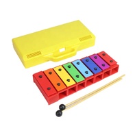 Orff Glockenspiel Educational Wooden Xylophone Metallophone Block Toy Durable Eco-friendly Children Learning Musical Instrument