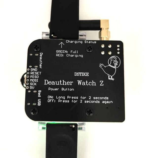 DSTIKE WiFi Deauther Watch Z ESP8266 Atmega32u4 Development Board Monitoring Packets Bad USB Attacks