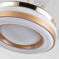 Kit de télécommande intelligent pour ventilateur de plafond avec haut-parleur et éclairage, compatible Alexa et variateur d'intensité, pour salon
